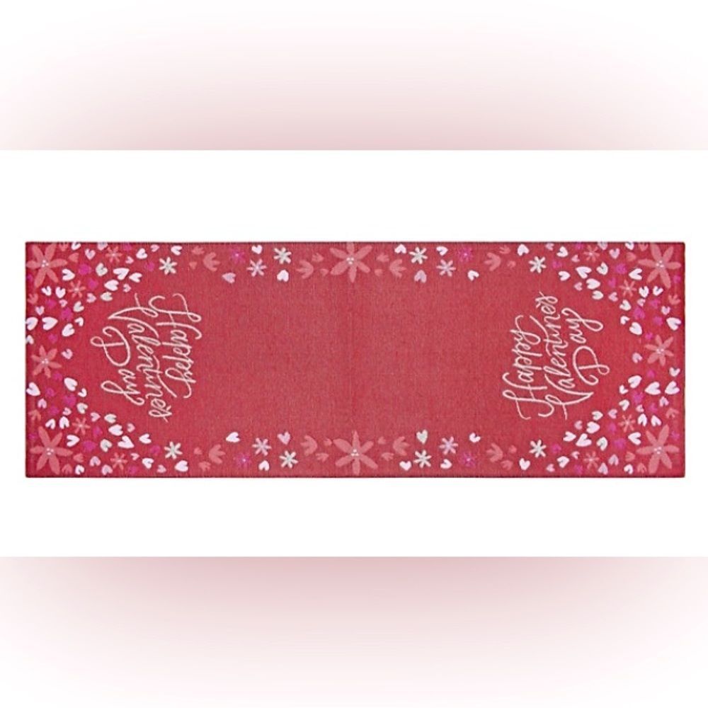New Red Happy Valentine's Day Tapestry table runner 36” dining room decor V-DAY